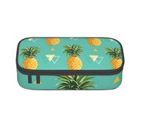 Cxzmnba Tropical Fruit Pineapple Pencil Case for Boys and Girls, Back-to-School Essential, Student Supplies, Pencil Bag
