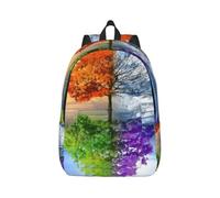 Cxzmnba Two season trees Backpack with Adjustable Strap, Perfect for Work, Travel, University, Fashion Bag