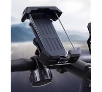 CXZRWIRVN Motorbike Phone Holder Fits for Honda ITALIA ADV350 | 1pc alloy handle bracket with 4 corner silicon pads offers shockproof anti shake clamp control for bicycle GPS navigation