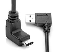 CY 100cm Up & Down Angled USB 3.1 USB-C to Right Angled 90 Degree A Male Data Cable for Macbook & Tablet & Cell Phone