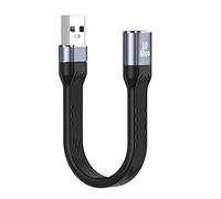 CY 10Gbps USB 3.1 Type AF to USB3.0 Type A Male Extension Flat Slim FPC Data Cable 13cm for Laptop Desktop