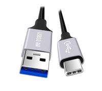 CY 10Gbps USB 3.1 Type C Male to USB3.0 Type A Male Data Power Cable 5V3A for Laptop Phone Disk (100cm)