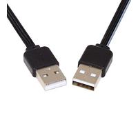 CY 13cm USB 2.0 Type-A Male to Type-A Male Data Flat Slim FPC Cable for FPV Disk Phone