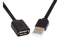 CY 13cm USB 2.0 Type-A Male to Type-A Male Female Data Flat Slim FPC Cable for FPV Disk Phone