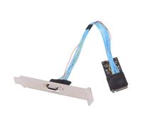 CY 2280 NGFF PCI-E4.0 M.2 M-key to Oculink SFF-8612 SFF-8611 Host Cable 30cm with Bracket for NVME U.2 SSD Egpu