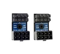 CY 2pcs/lot ATX 8P EPS Male to 8P Female 360 Degree Up Down Angled Power Header Adapter for CPU 12V