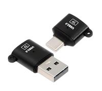CY 2pcs/lot USB-C Type-C Host & USB 2.0 Type-A to TF Micro-SD T-Flash Card Reader OTG Adapter for Laptop Tablet Phone