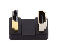 CY 4K Cable 360 Degree Up Opposite U Shape Back Angled Type-A HDMI 1.4 Male to HDMI Female Extension Adapter Converter