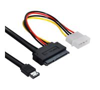 CY 50cm eSATAp Power ESATA Combo to SATA 22pin & IDE 4pin 5V 12V for 3.5" 2.5" Hard Disk Data Cable