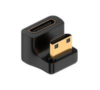 CY 8K Adapter Type-C Mini HDMI 1.4 Male to Mini HDMI Female 360 Degree Down Opposite U Shape Back Angled Extension Converter