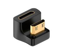 CY 8K Adapter Type-C Mini HDMI 1.4 Male to Mini HDMI Female 360 Degree Up Opposite U Shape Back Angled Extension Converter