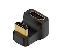 CY 8K Cable 360 Degree Down Opposite U Shape Back Angled Type-A HDMI 1.4 Male to HDMI Female Extension Adapter Converter