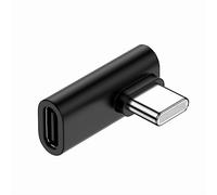 CY 90 Degree Left Right Angled Reversible USB 3.1 Type-C Male to Female Extension Adapter Low Profile for Laptop Phone