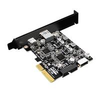 CY Adapter 10Gbps Type-E USB 3.1 Front Socket & USB3.0 19Pin/20Pin & Type-A USB-C to PCI-E Express Card Adapter ASM3142 VL822