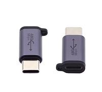 CY Adapter 2pcs/lot USB2.0 8P Female to Micro USB Type-C USB-C Male Power Supply 480Mbps Data with Chain Holes