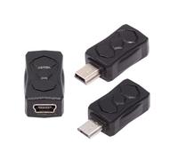CY Adapter 3pcs/lot Micro USB 2.0 to Mini USB 5Pin Male to Female Extension Data Power Adapter