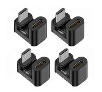 CY Adapter 4pcs/lot USB-C USB2.0 Type C Female to Micro USB Male Power Data Adapter 360 Degree Opposite Up Back Angled