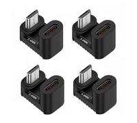 CY Adapter 4pcs/lot USB-C USB2.0 Type C Female to Micro USB Male Power Data Adapter 360 Degree Opposite Down Back Angled