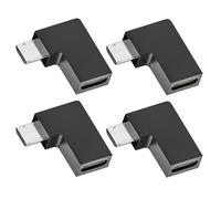 CY Adapter 4pcs/lot USB-C USB2.0 Type C Female to Micro USB Male Power Data Adapter 90 Degree Left Angled Type