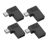 CY Adapter 4pcs/lot USB-C USB2.0 Type C Female to Micro USB Male Power Data Adapter 90 Degree Right Angled Type