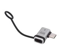 CY Adapter 90 Degree USB5.0 80Gbps Male to Female Left Right Angled Extension Adapter with Lanyard Keychain 240W 16K 8K 5K Compatible with USB4.0 Thunderbolt3/4/5