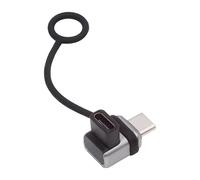 CY Adapter 90 Degree USB5.0 80Gbps Male to Female Low Profile Down Up Angled Extension Adapter with Lanyard Keychain 240W 16K 8K 5K Compatible with USB4.0 Thunderbolt3/4/5