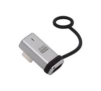 CY Adapter 90 Degree USB5.0 80Gbps Male to Female Low Profile Left Right Angled Extension Adapter with Lanyard Keychain 240W 16K 8K 5K Compatible with USB4.0 Thunderbolt3/4/5