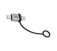 CY Adapter 90 Degree USB5.0 80Gbps Male to Male Straight Extension Adapter with Lanyard Keychain 240W 16K 8K 5K Compatible with USB4.0 Thunderbolt3/4/5