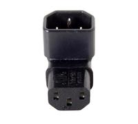 CY Adapter IEC Male C14 to Up Angled 90 Degree IEC Female C13 Power Extension Adapter AC Convertor