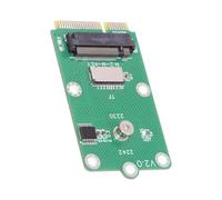 CY Adapter Mini PCI-E Riser Card to USB2.0 TF Micro-SD Card & M.2 NGFF Key-M NVME SSD Adapter Compatible with NAS Industrial Control Motherboard