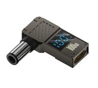 CY Adapter Type-C USB-C Input to DC 7.4x5.0mm Jack Smart LED Display 100W Output Power 20V 5A PD Charge 65W Adapter for Laptop