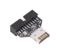 CY Adapter Type-E IDC Socket USB 3.1 Front Panel Header to USB 3.0 20Pin Header Extension Adapter with CH334P for Desktop Motherboard