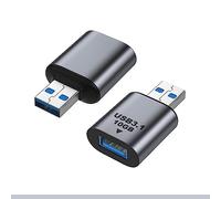CY Adapter USB 3.0/3.1 Type A Female to USB 3.0/3.1 A Male Data Adapter 10Gbps Extension for Laptop Desktop