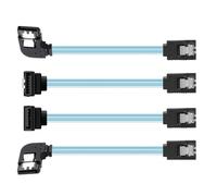 CY Cable 4pcs/lot 90 Degree Angled Type Internal 4-SATA Host to 4SATA 7pin Target Disk 6Gbps Data Server Cable 25cm