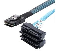 CY Cable Internal Mini SAS 4X SFF-8087 36Pin Host to SAS Hard Disk SFF-8482 29Pin Target Fanout Cable with IDE Power 100cm