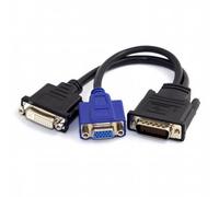 CY Cable LFH 60Pin DMS 59pin Male to Dual DVI 24+5 Female VGA RGB 15pin Female Splitter Extension 15cm for Graphics Card