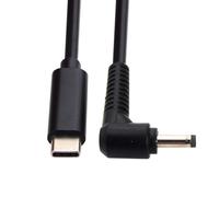 CY Cable Type C USB-C Input Source 65W to DC 4.0x1.3mm Power Charge Cable 19.5V Compatible with Laptop 18-20V