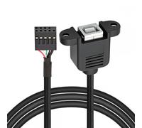 CY Cable USB 2.0 Motherboard 9pin 10pin Header to Standard Type-B Female Extension cable with Nuts for Panel Mount