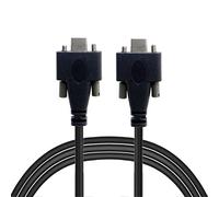 CY Cable USB-C USB 3.1 Type-C Dual M2 Screws Locking to Locking USB-C 10Gbps Data Cable Panel Mount Type