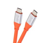 CY Cable USB3.2 Cable 20Gbps USB4 Ultra Soft High Flex 100W 8K 5K 4K USB4.0 Hyper Super Flexible Cord Male to Male Compatible with iphone15 iPad Pro Laptop (50cm)