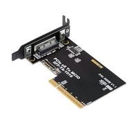 CY Card External MCIO 8i Mini Cool Edge IO SFF-TA-1016 to PCIE5.0 PCI-Express 8x VROC Adapter for Mainboard SSD Graphics Card