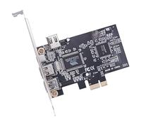 CY Card PCI-E 1X 4X 16X to Firewire 400 Capture Card IEEE 1394a PCI Express 4 Ports Card 6Pin and 4Pin IEEE-1394 400Mbps Adapter for Windows Mac Os Linux