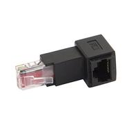 CY CAT6 Cat5e Male to Female Lan Ethernet Network Extension 8P8C FTP STP UTP Adapter 90 Degree (Down Angled)