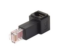 CY CAT6 Cat5e Male to Female Lan Ethernet Network Extension 8P8C FTP STP UTP Adapter 90 Degree (Right Angled)