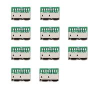 CY Connector 10pcs Micro USB 3.0 10pin Female Socket Receptacle Board Mount SMT Type with PCB for USB Disk DIY OEM