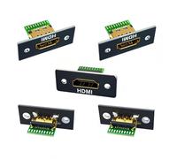 CY Connector 5pcs/set DIY OEM HDMI 8K Type-A Female Socket Connector Receptacle with Panel Mount Solder Type