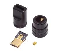 CY Connector Micro USB2.0 5Pin Male Plug Connector Solder Type with Aluminum Alloy Shell Black Customization for 4.0mm~6.0mm Cable