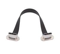 CY Cord Dual Angled Ultra Slim Flat USB-C Type C to USB-C Power USB2.0 Data Cable 65W Fast Charge for Laptop Tablet Phone