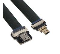 CY Cord Ultra Slim Micro HDMI Male to Micro HDMI Female Extension FPC Flat Cable 1080P for HDTV Multicopter Aerial Photography D1-D4 (20cm)