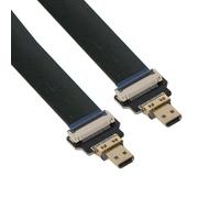 CY Cord Ultra Slim Micro HDMI Male to Micro HDMI Male Extension FPC Flat Cable 1080P for HDTV Multicopter Aerial Photography D1-D1 (10cm)